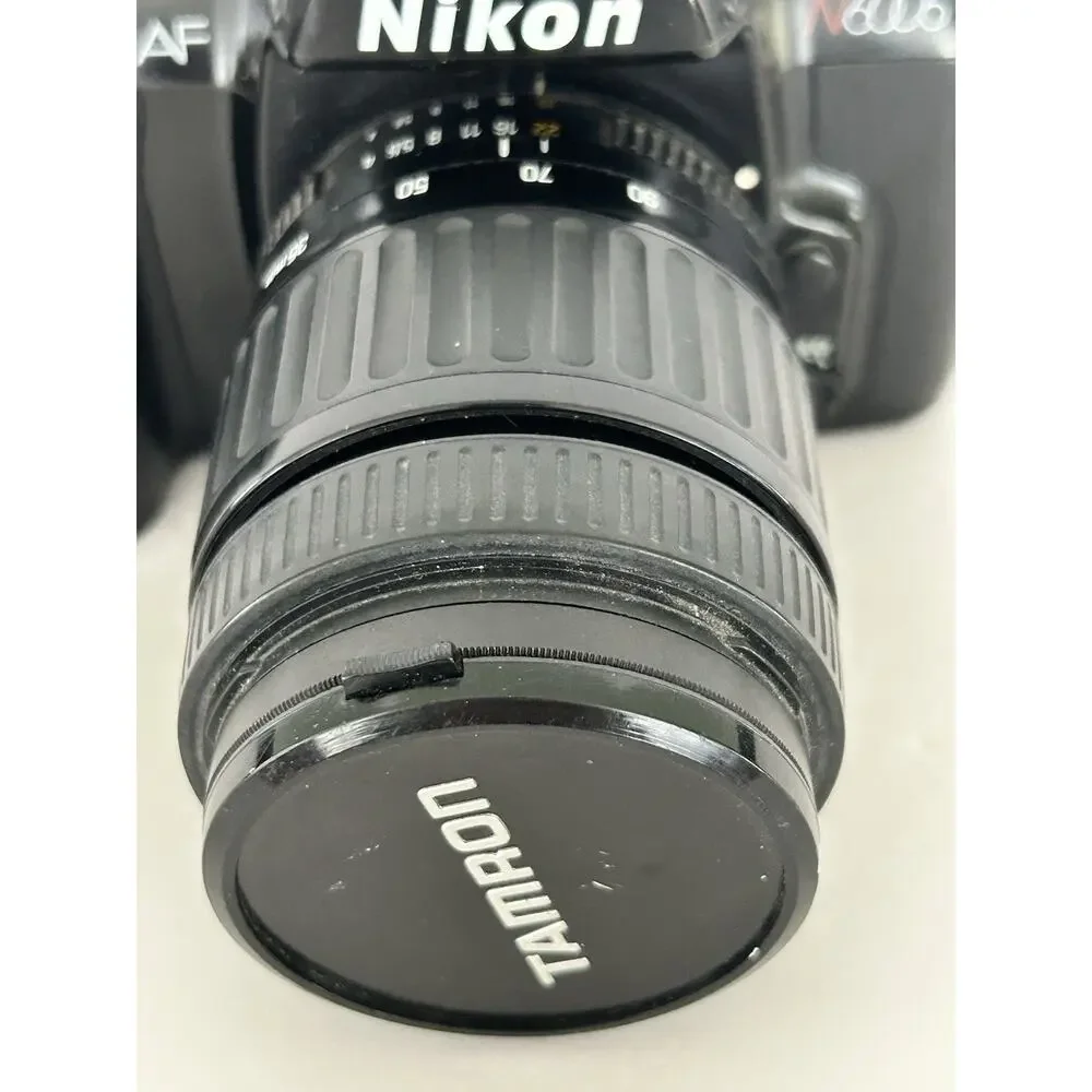 Nikon N6006 Camera With Tamron AF Tele-Macro 35-90 mm Lens Tested Working